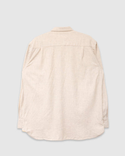 Square Pocket Shirt Brushed Flannel Ecru - UNIVERSAL WORKS