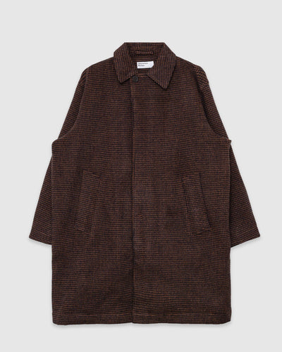 Stan Coat Wool Tweed Mix Navy/Brown - UNIVERSAL WORKS