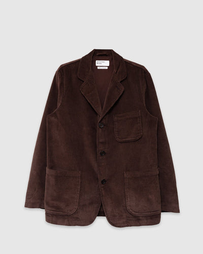 Three Button Jacket Cord Cacao - UNIVERSAL WORKS