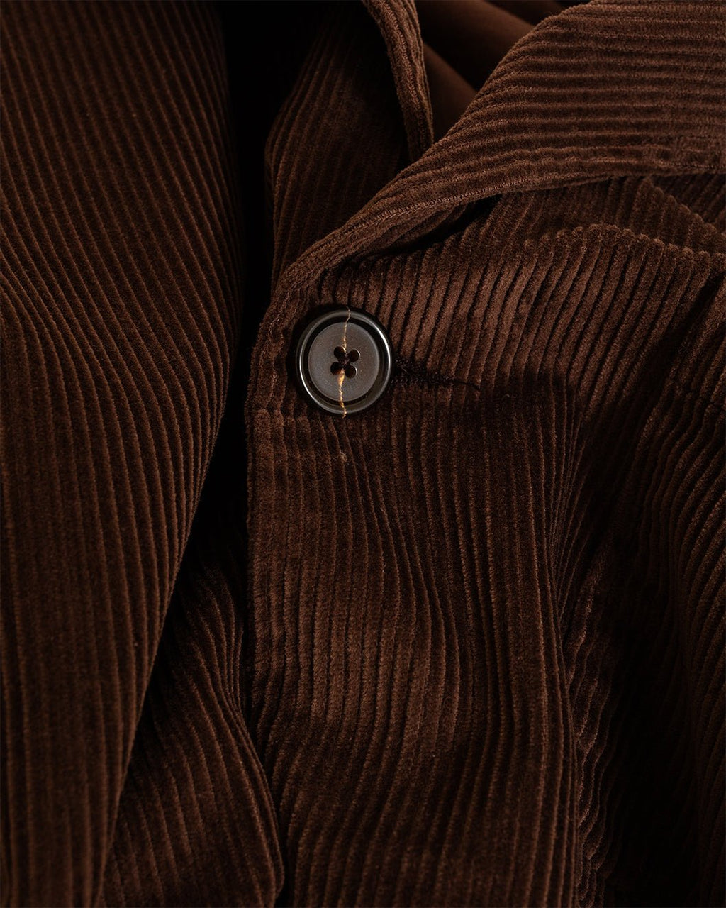 Three Button Jacket Cord Cacao - UNIVERSAL WORKS