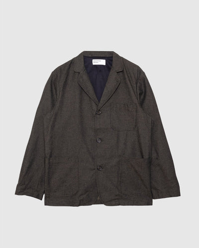 Three Button Jacket Olive Lucca Suiting - UNIVERSAL WORKS