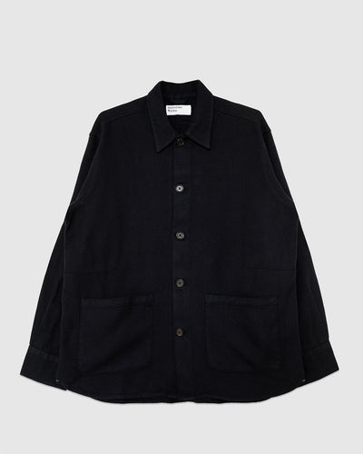 Travail Overshirt Kendal Cotton Black - UNIVERSAL WORKS