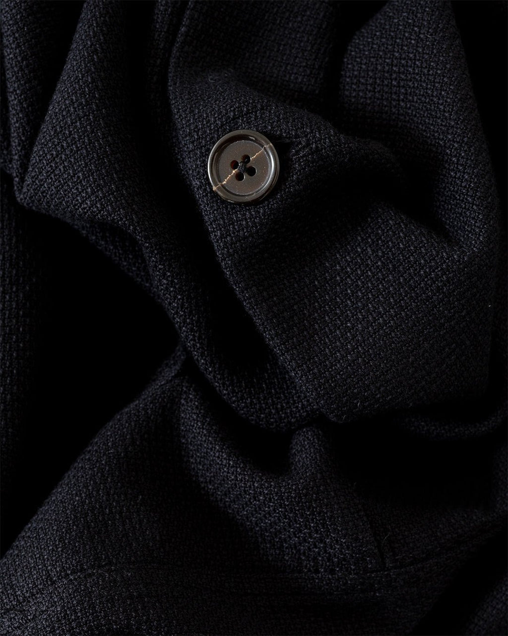 Travail Overshirt Kendal Cotton Black - UNIVERSAL WORKS