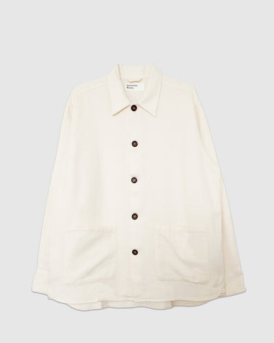 Travail Overshirt Kendal Cotton Ecru - UNIVERSAL WORKS