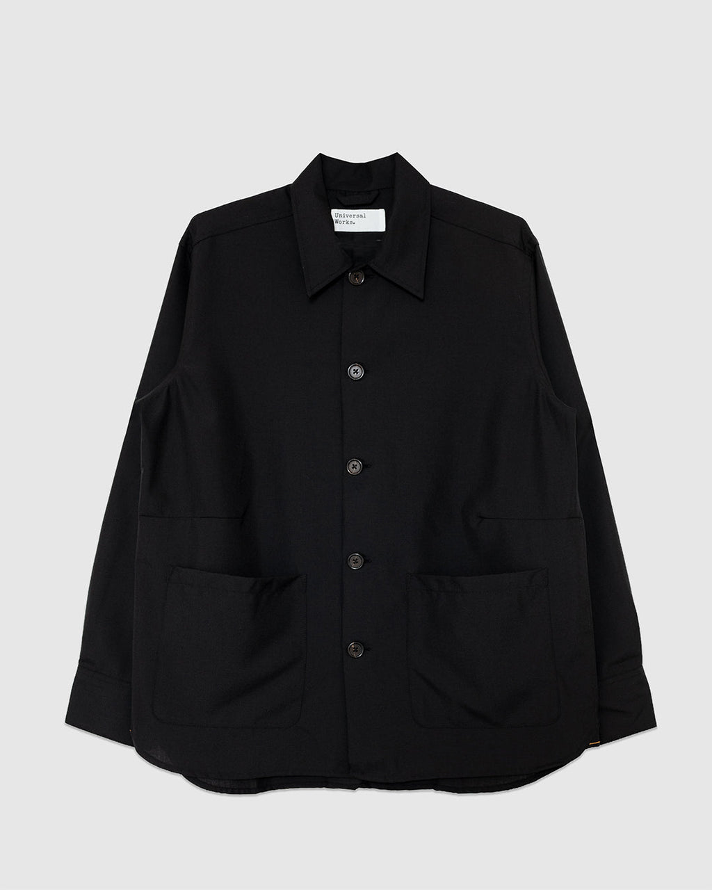 Travail Overshirt Tropical Suiting Black - UNIVERSAL WORKS