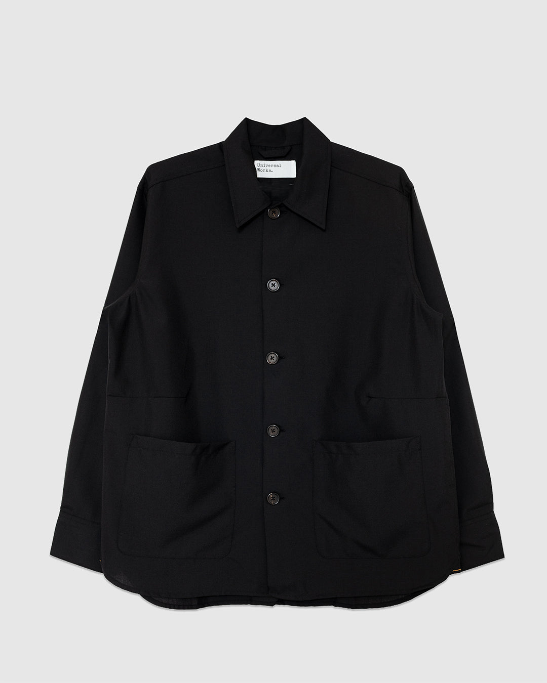 Travail Overshirt Tropical Suiting Black - UNIVERSAL WORKS