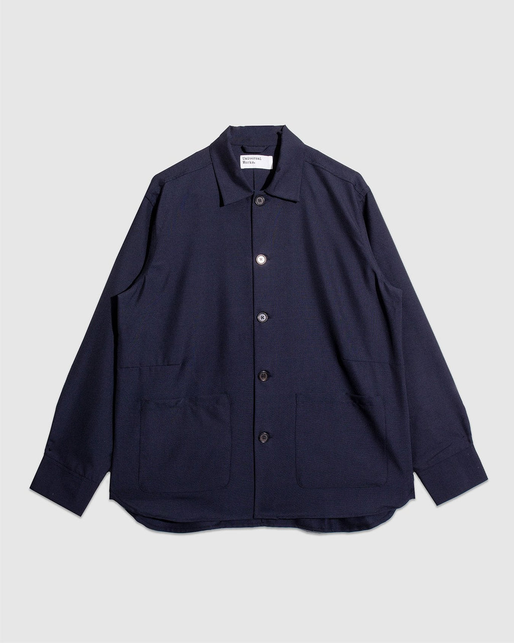 Travail Overshirt Tropical Suiting Navy - UNIVERSAL WORKS