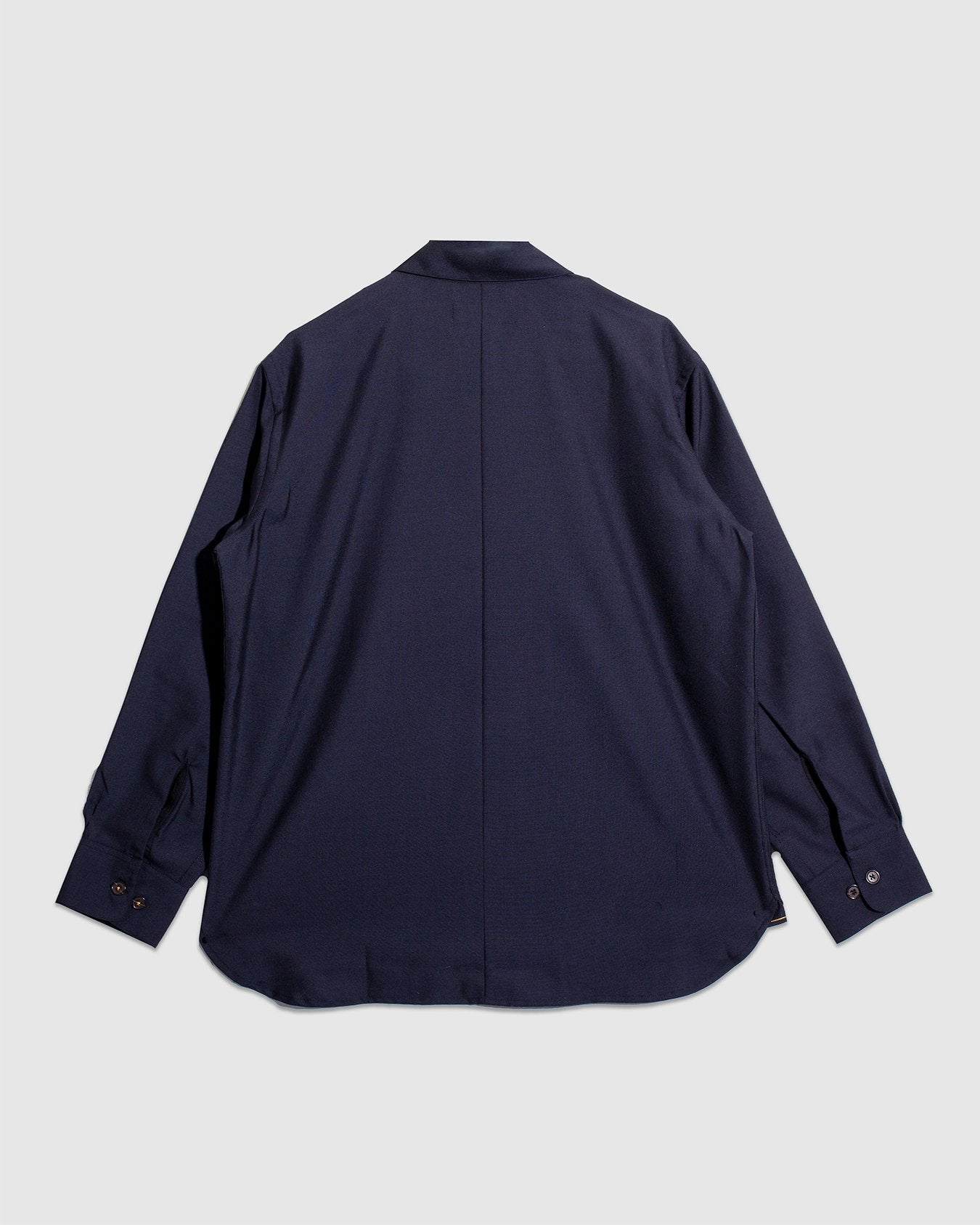 Travail Overshirt Tropical Suiting Navy - UNIVERSAL WORKS