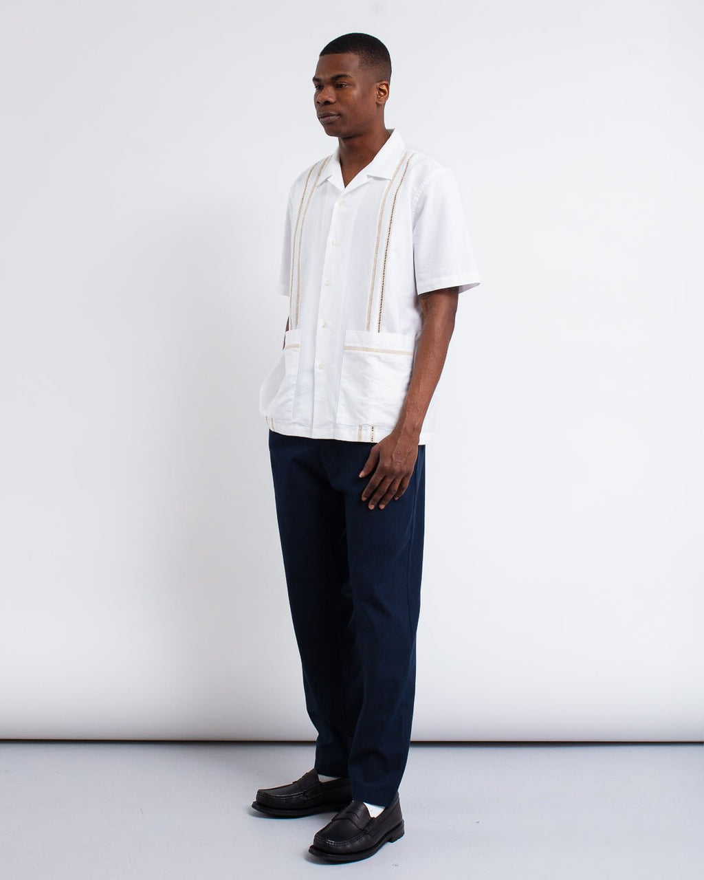 Tropicana Shirt Classic Oxford White - UNIVERSAL WORKS