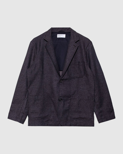 Two Button Jacket Brown Upcycled Tweed - UNIVERSAL WORKS