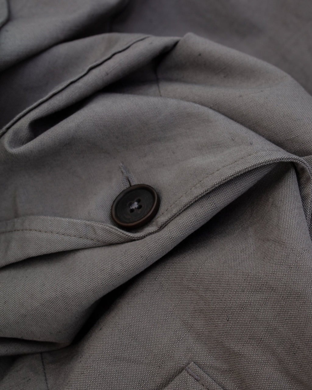 Two Button Jacket Linen Slub Mid Grey - UNIVERSAL WORKS