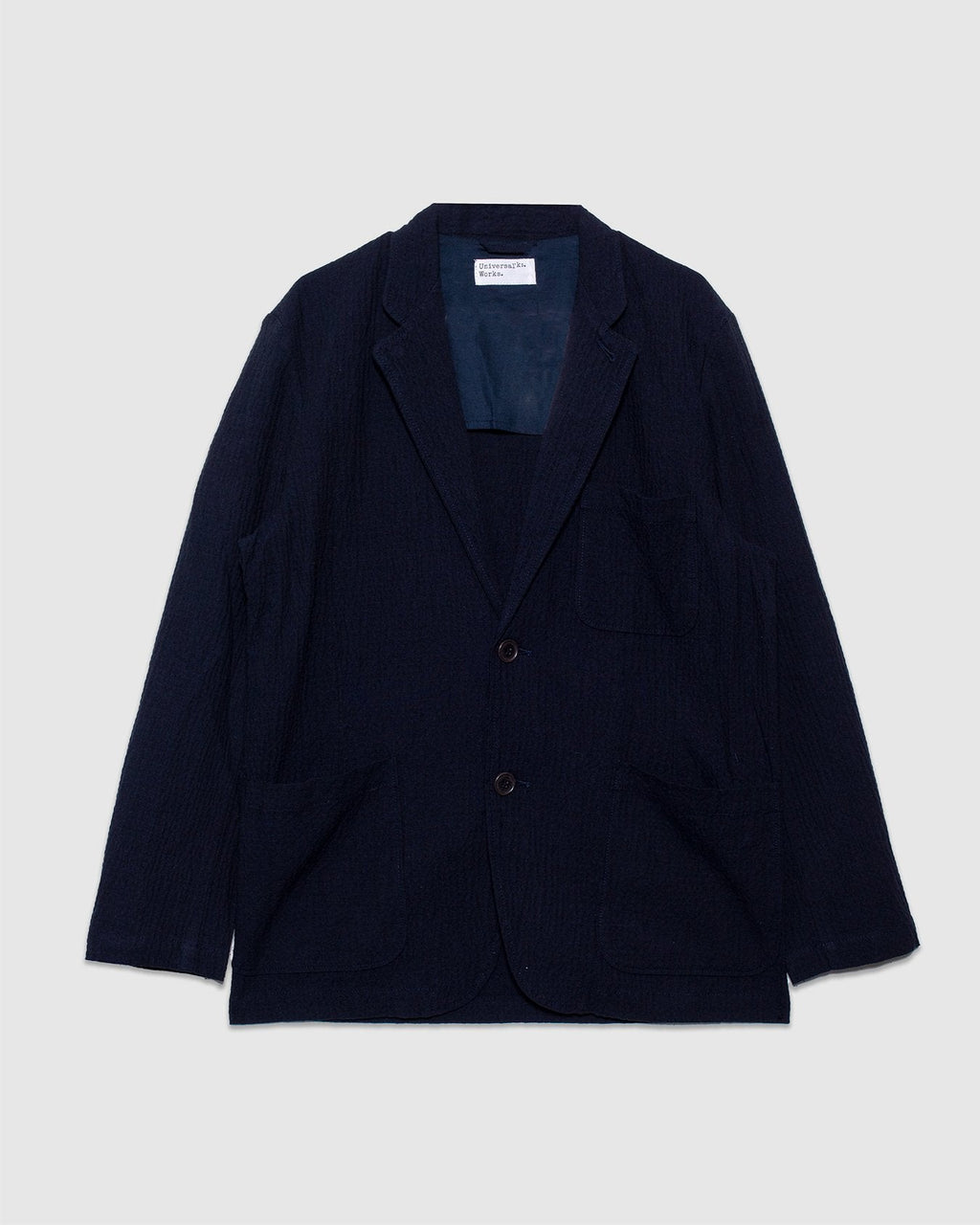 Two Button Jacket Ospina Cotton - Dark Navy - UNIVERSAL WORKS