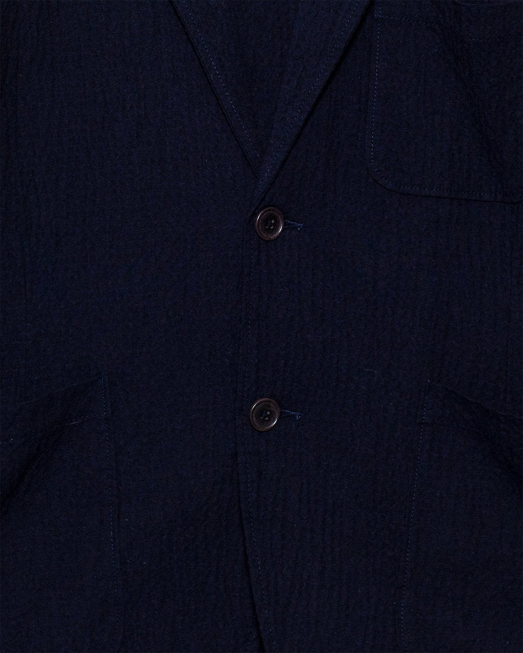 Two Button Jacket Ospina Cotton - Dark Navy - UNIVERSAL WORKS