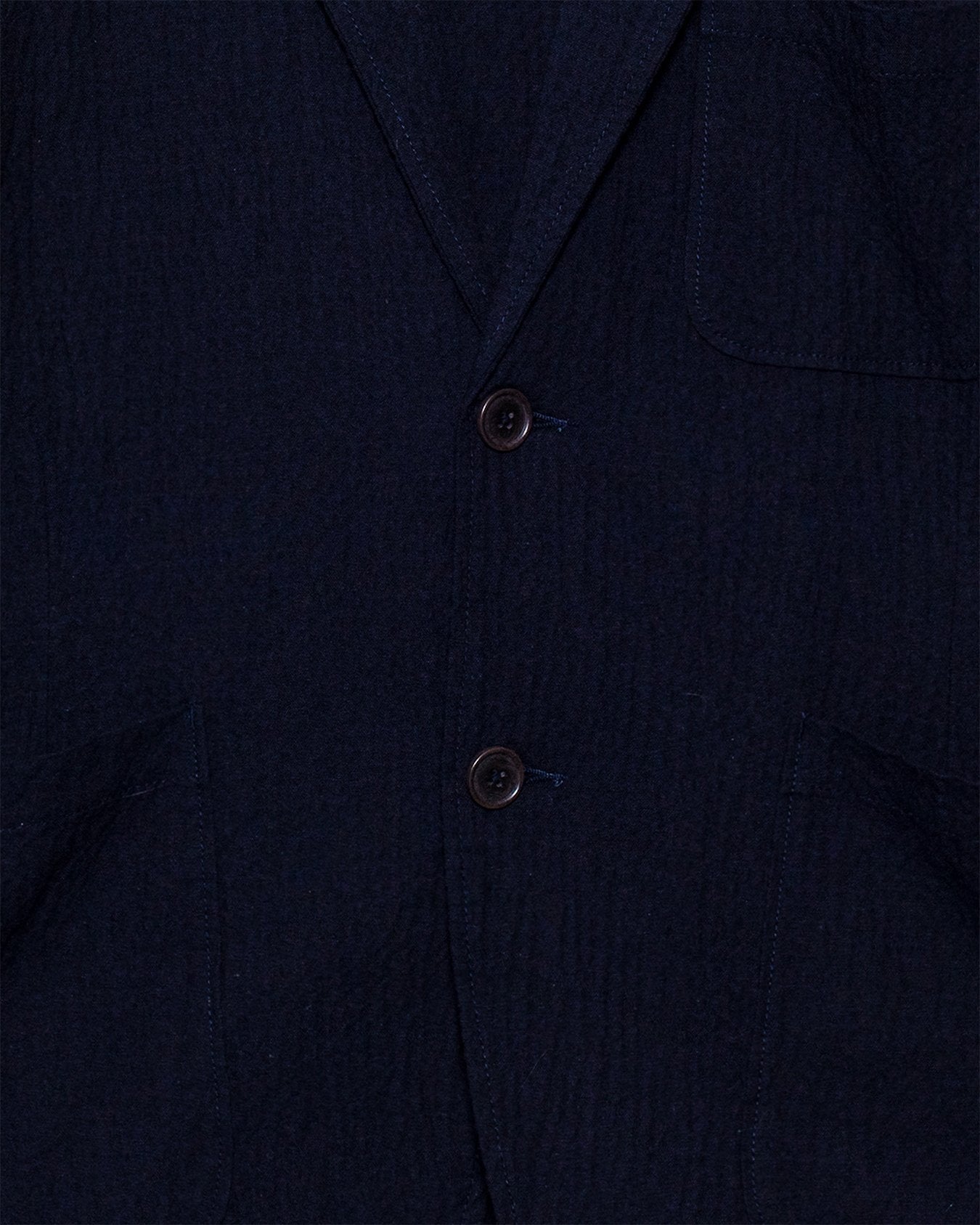 Two Button Jacket Ospina Cotton - Dark Navy - UNIVERSAL WORKS