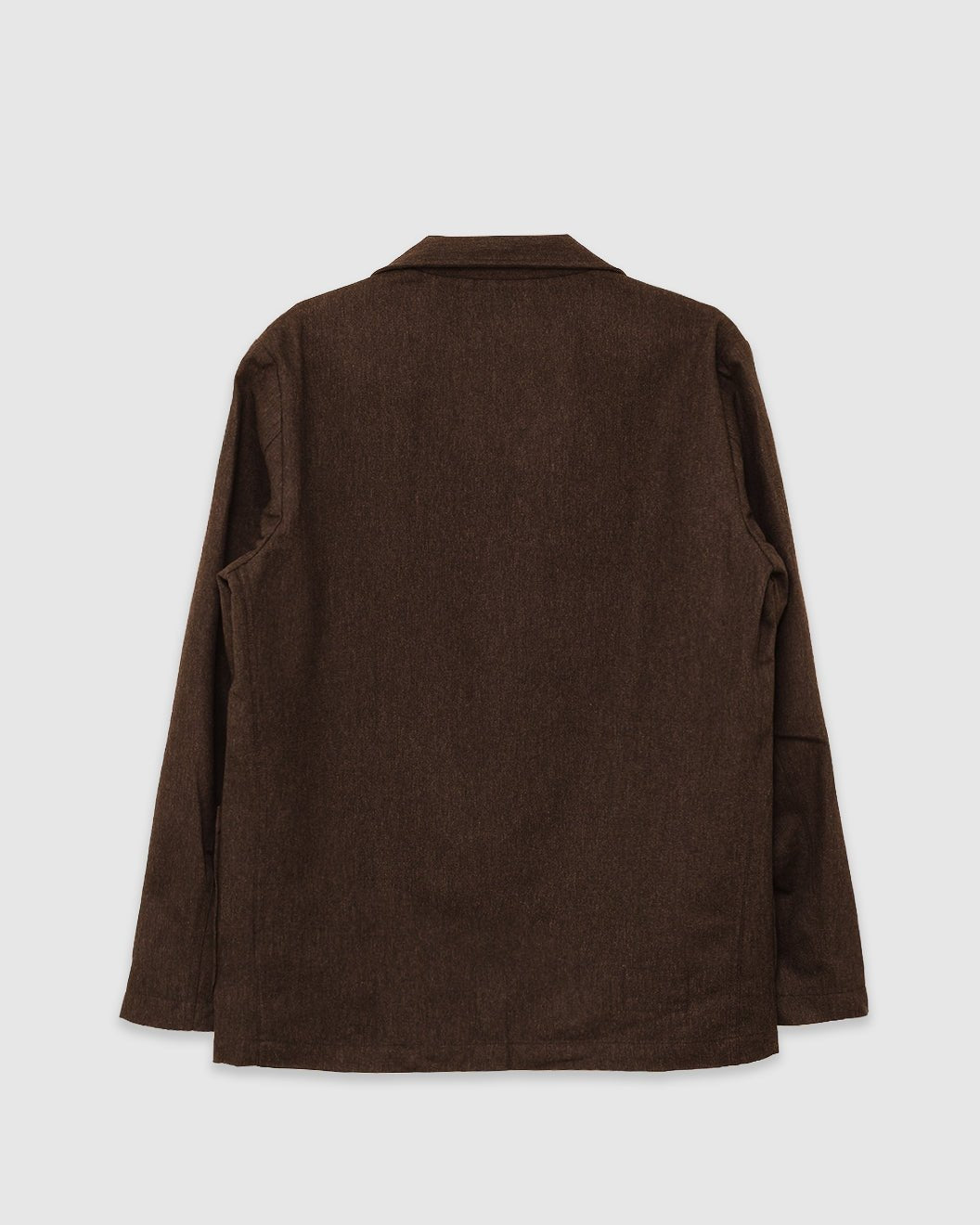 Two Button Jacket Recycled Italian Tweed Brown - UNIVERSAL WORKS