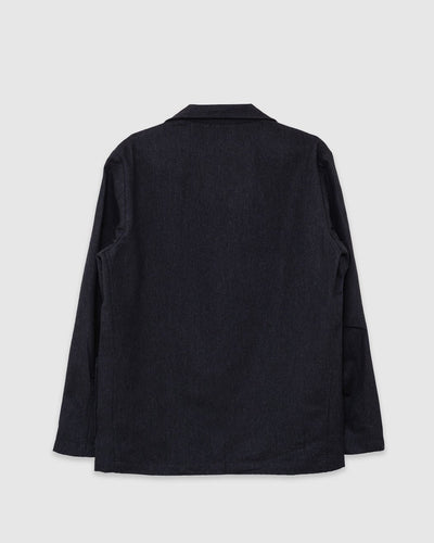 Two Button Jacket Recycled Italian Tweed Charcoal - UNIVERSAL WORKS