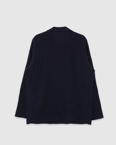Two Button Jacket Robin Wool Mix Dark Navy - UNIVERSAL WORKS