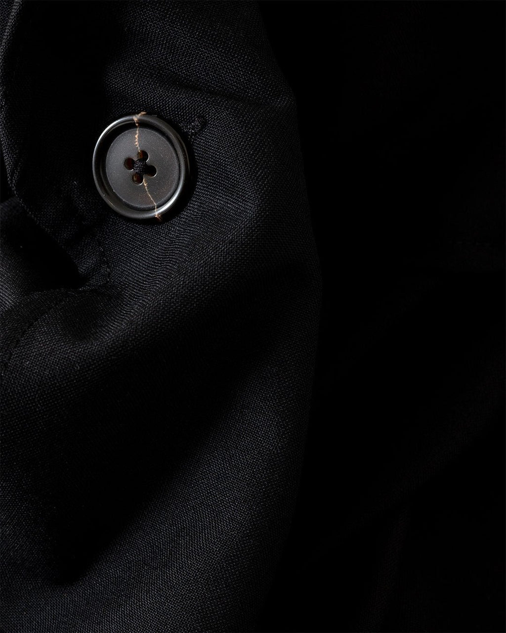 Two Button Jacket Tropical Suiting Black - UNIVERSAL WORKS
