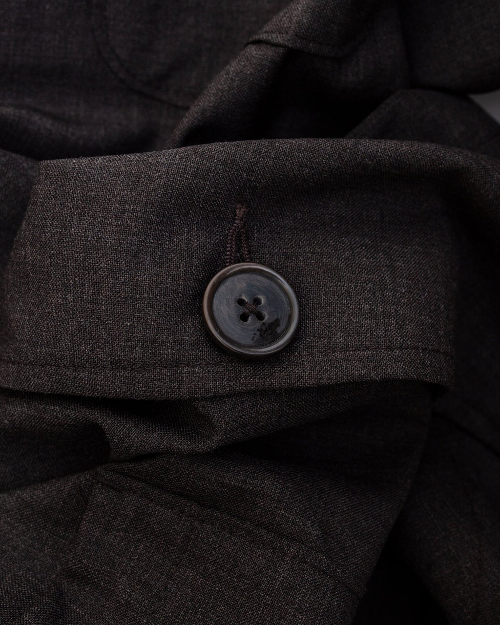 Two Button Jacket Tropical Suiting Brown Marl - UNIVERSAL WORKS