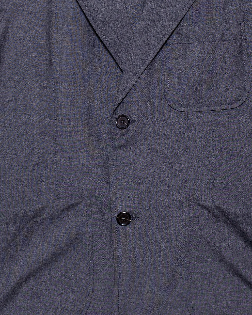 Two Button Jacket Tropical Suiting - Grey Marl - UNIVERSAL WORKS