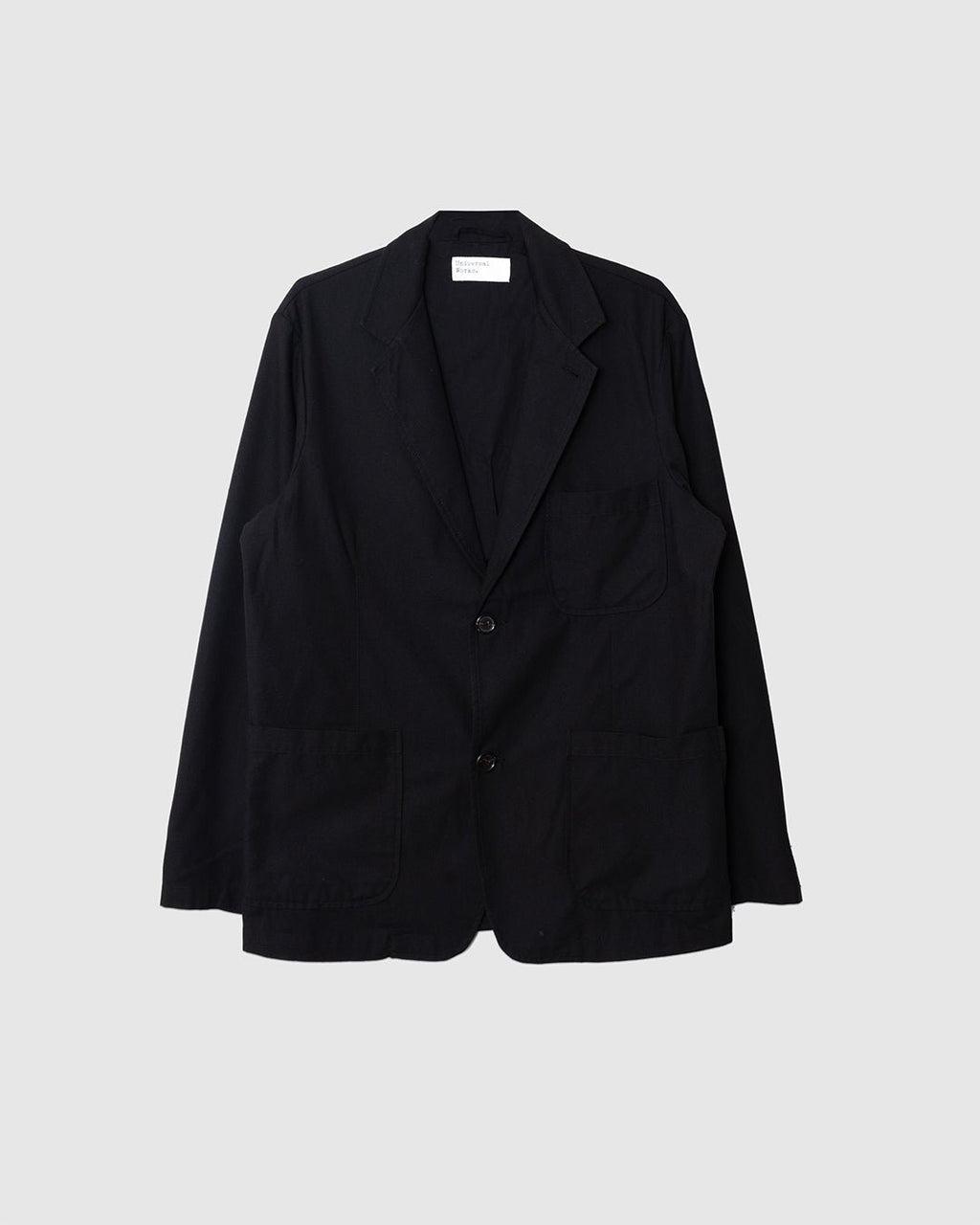 Two Button Jacket Valencia Black - UNIVERSAL WORKS