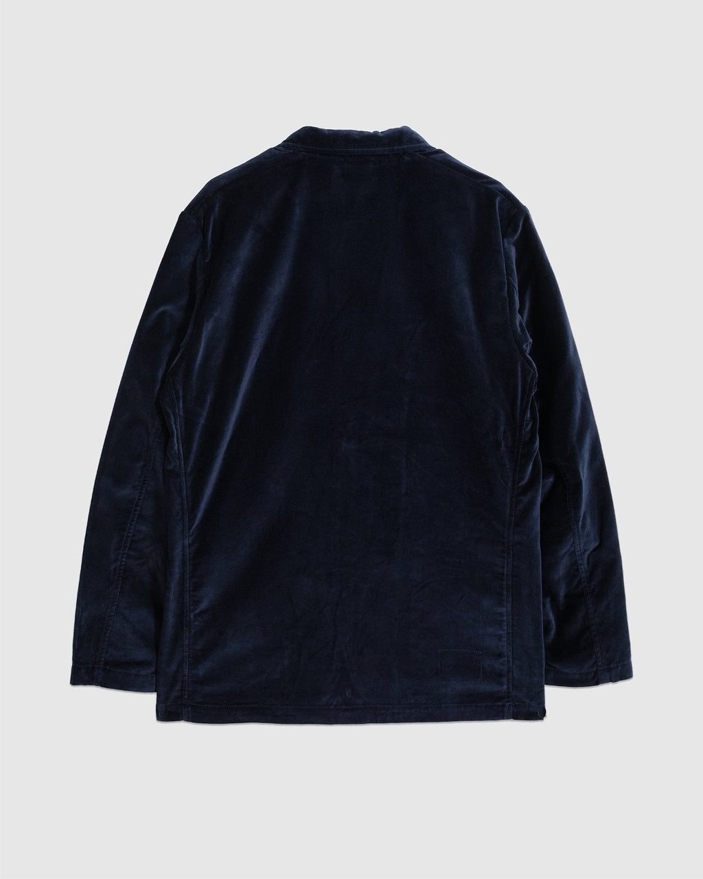 Two Button Jacket Velveteen Navy - UNIVERSAL WORKS