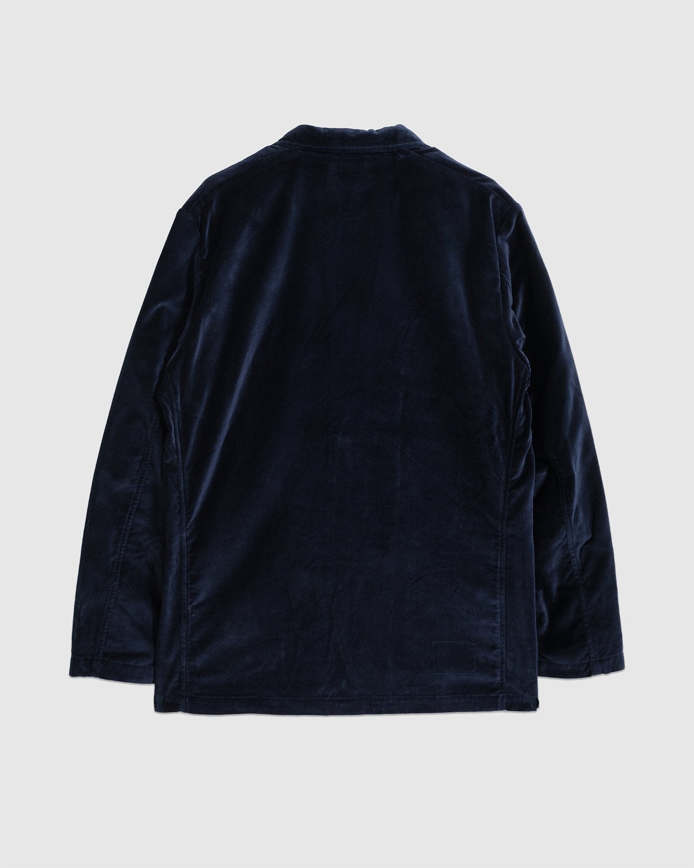 Two Button Jacket Velveteen Navy - UNIVERSAL WORKS