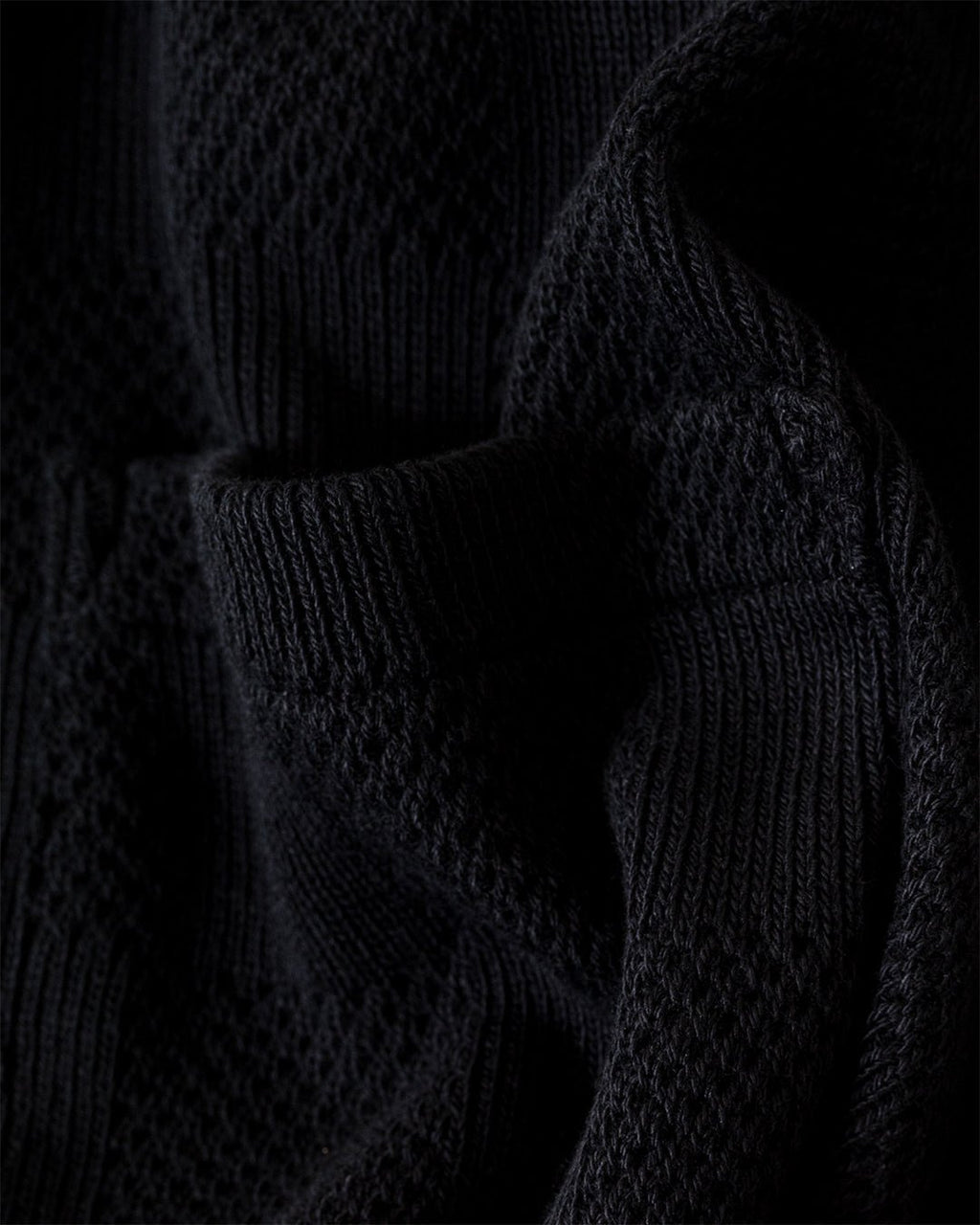 Vacation Polo Fantasy Checkerboard Black - UNIVERSAL WORKS