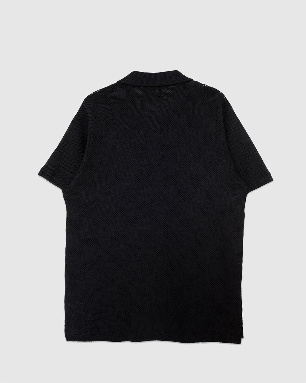 Vacation Polo Fantasy Checkerboard Black - UNIVERSAL WORKS