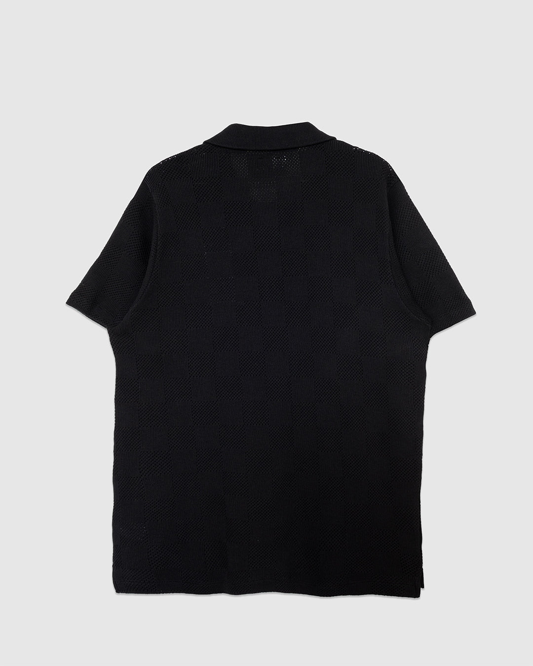 Vacation Polo Fantasy Checkerboard Black - UNIVERSAL WORKS