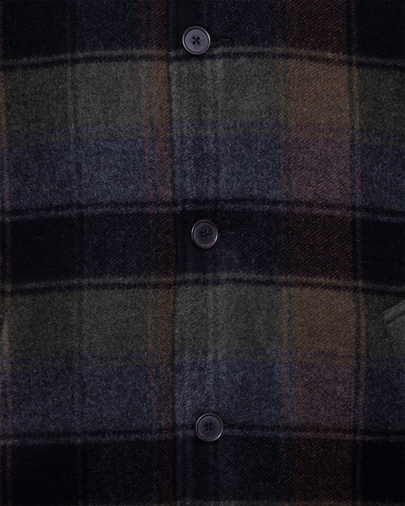 Wayfarer Jacket Black/Brown Berlin Wool Check - UNIVERSAL WORKS