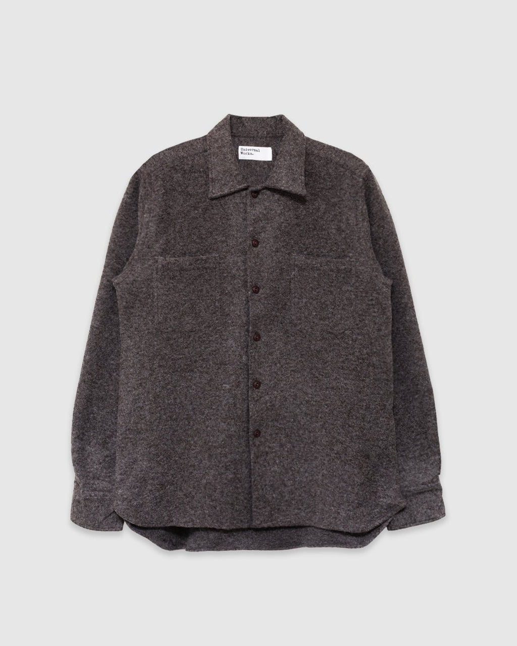 Work Shirt Dam Marl Mid Brown - UNIVERSAL WORKS