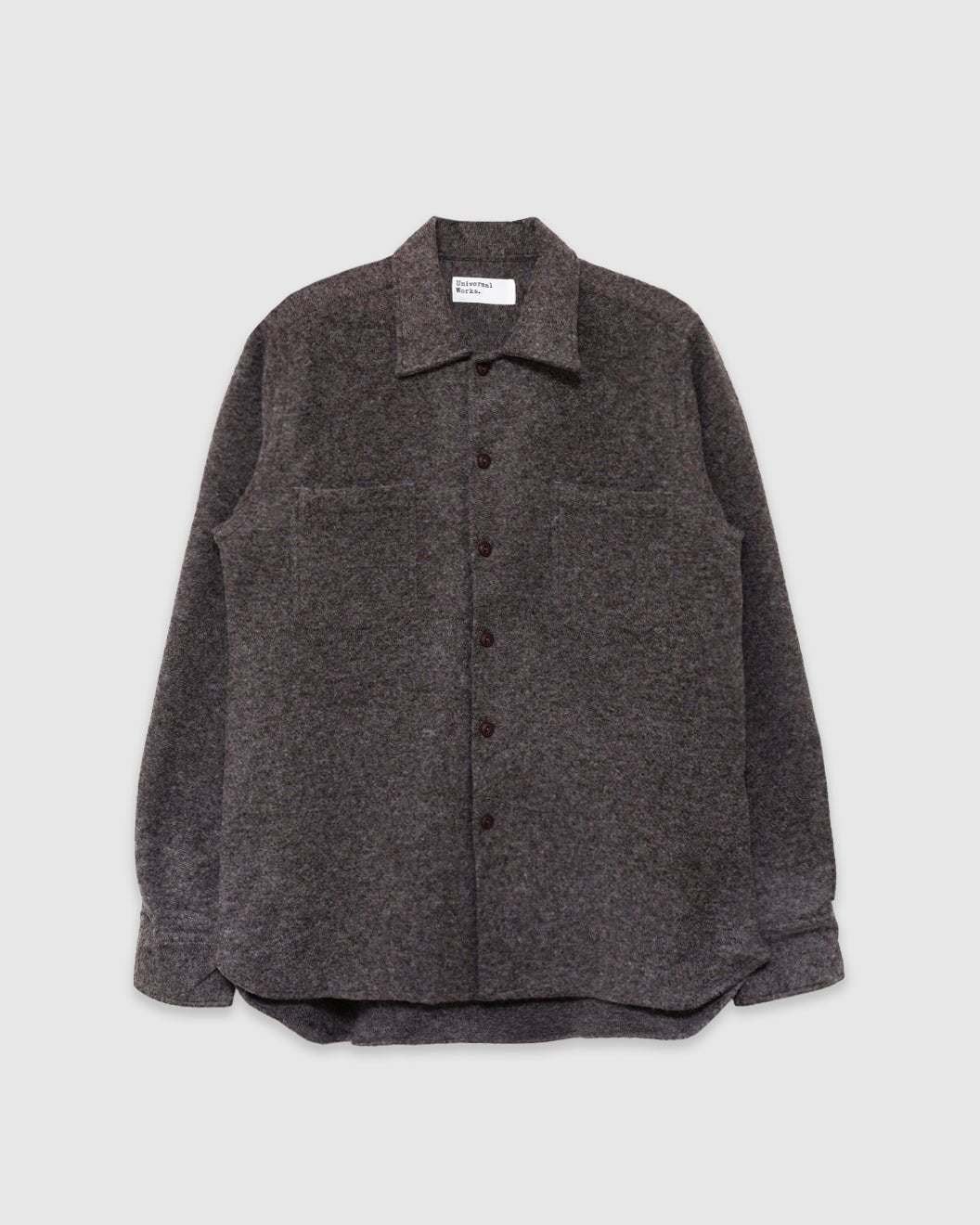 Work Shirt Dam Marl Mid Brown - UNIVERSAL WORKS