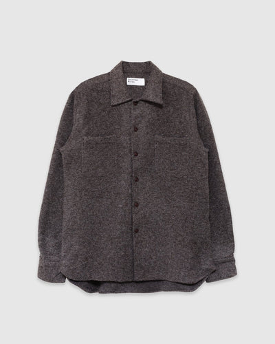 Work Shirt Dam Marl Mid Brown - UNIVERSAL WORKS