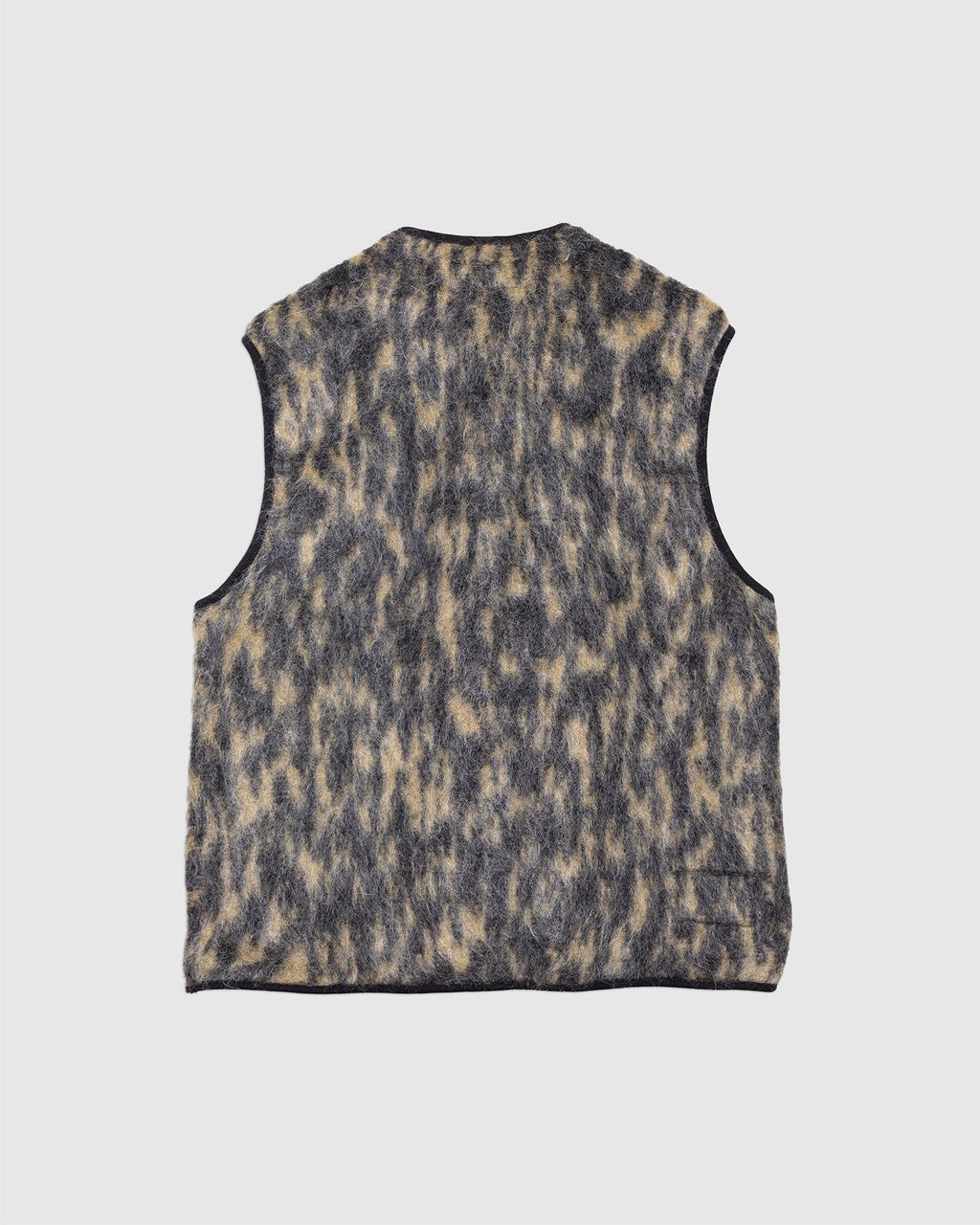 Zip Gilet Charcoal Dolce Fleece - UNIVERSAL WORKS