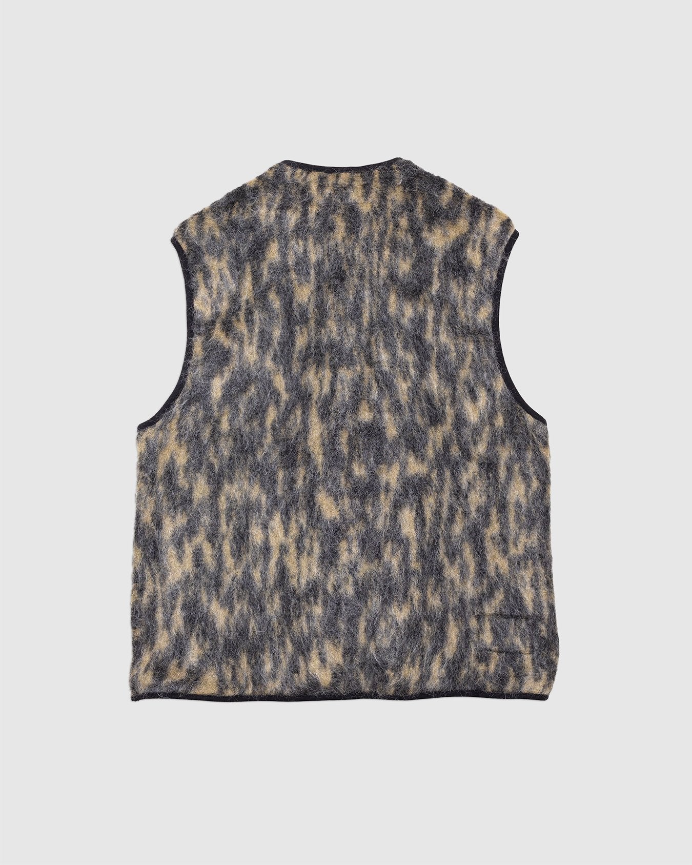 Zip Gilet Charcoal Dolce Fleece - UNIVERSAL WORKS
