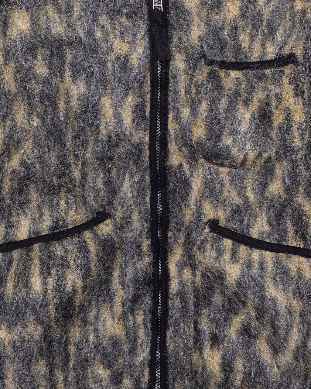 Zip Gilet Charcoal Dolce Fleece - UNIVERSAL WORKS