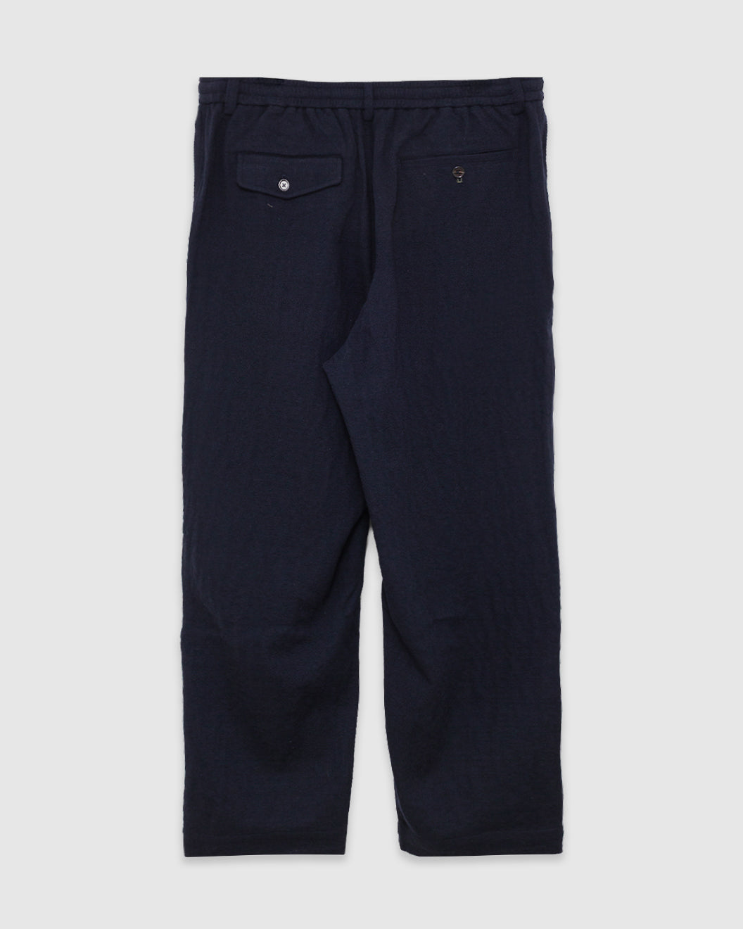Pleated Track Pant Robin Wool Mix Dark Navy