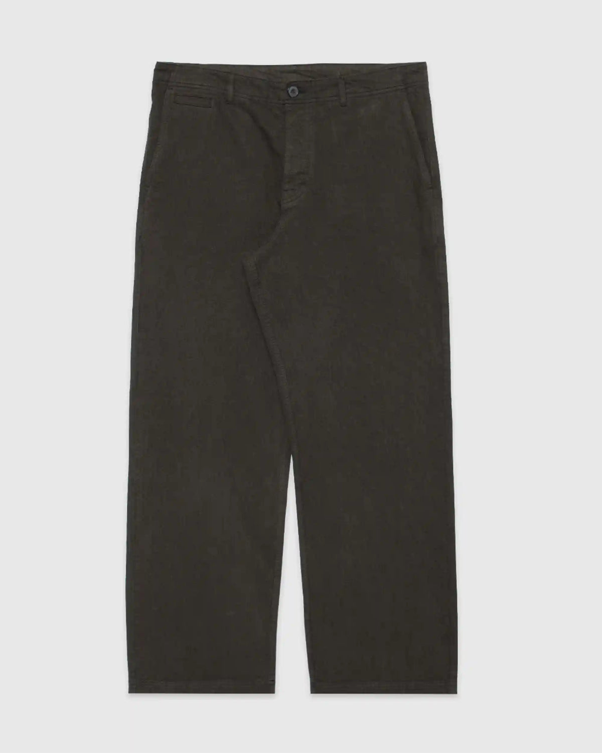 Brushed Serge Fatigue Pants (Regular Fit) Coffee Brown