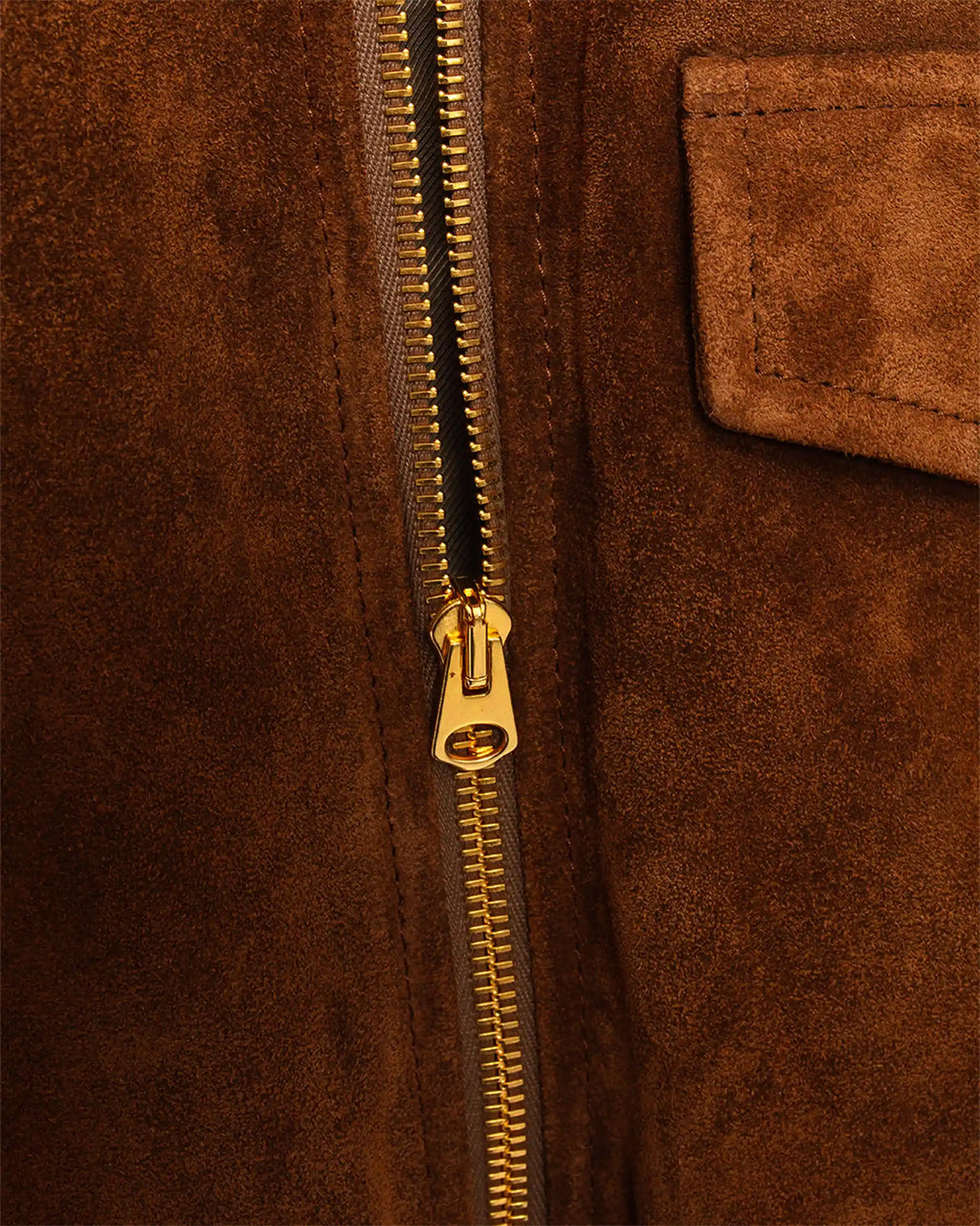 Heavyweight Suede A-2 Bomber Jacket Tobacco