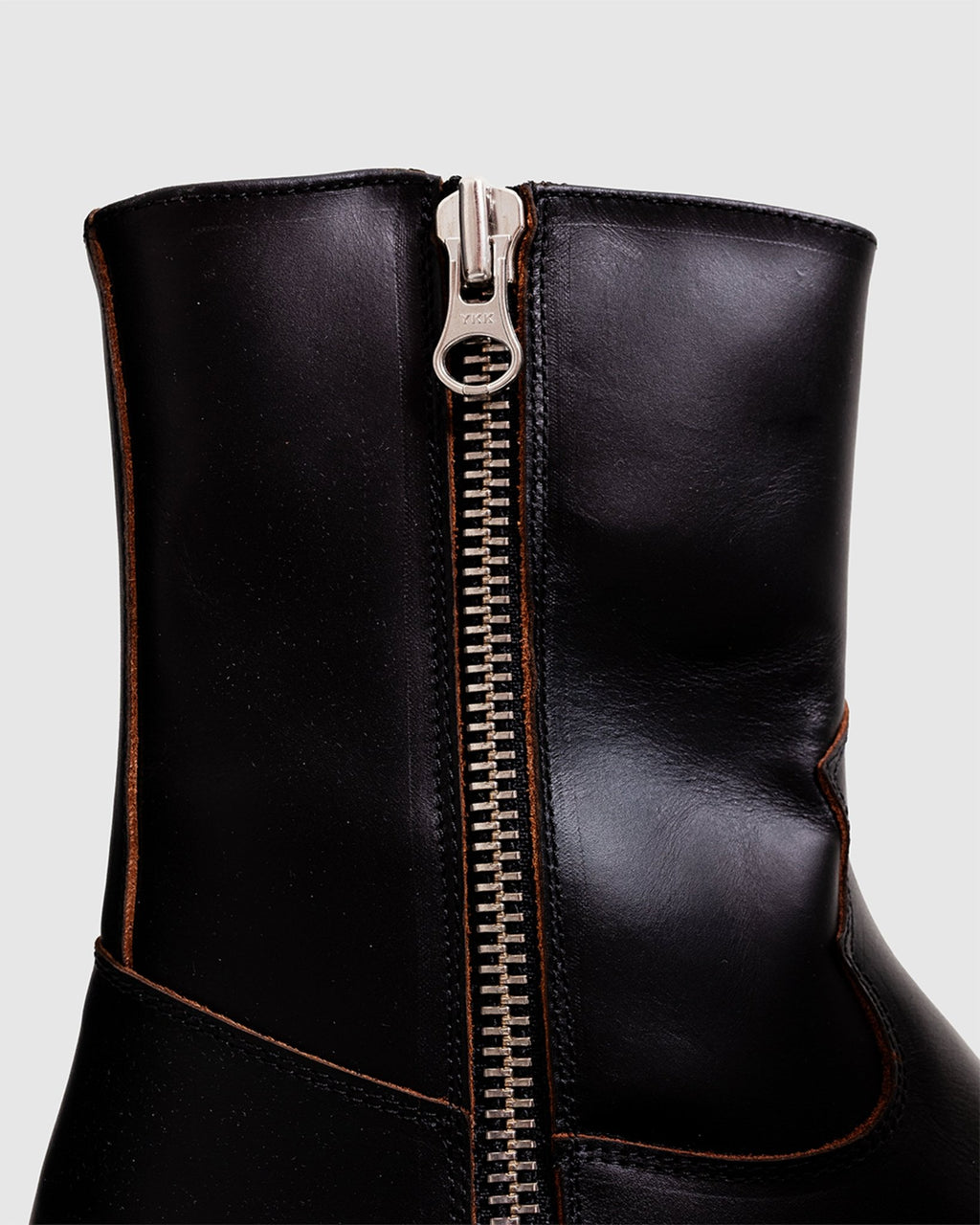 Moto Boot Black Nappa Leather - VINNY'S