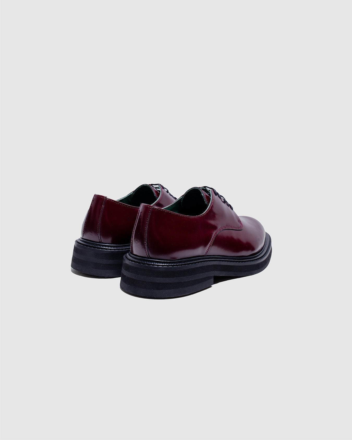 Officer Derby Burgundy Polido Leather - VINNY'S