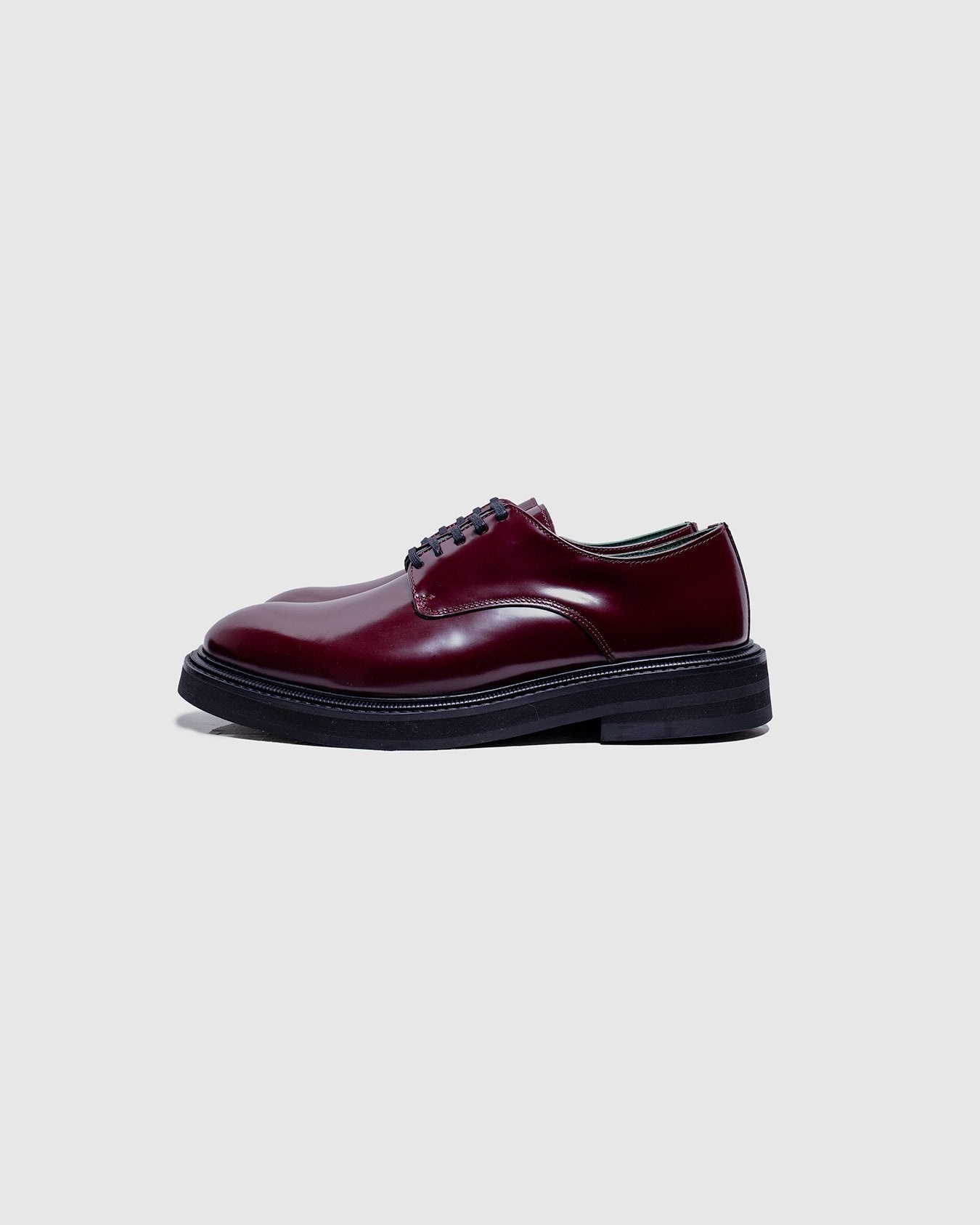 Officer Derby Burgundy Polido Leather - VINNY'S