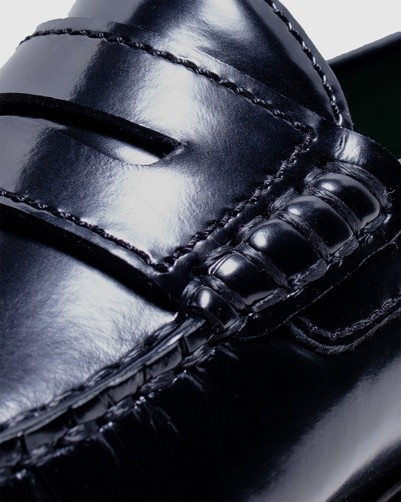Yardee Mocassin Loafer Black Polido Leather - VINNY'S