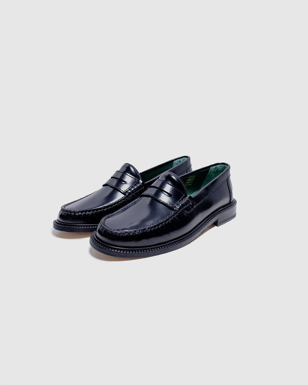 Yardee Mocassin Loafer Black Polido Leather - VINNY'S