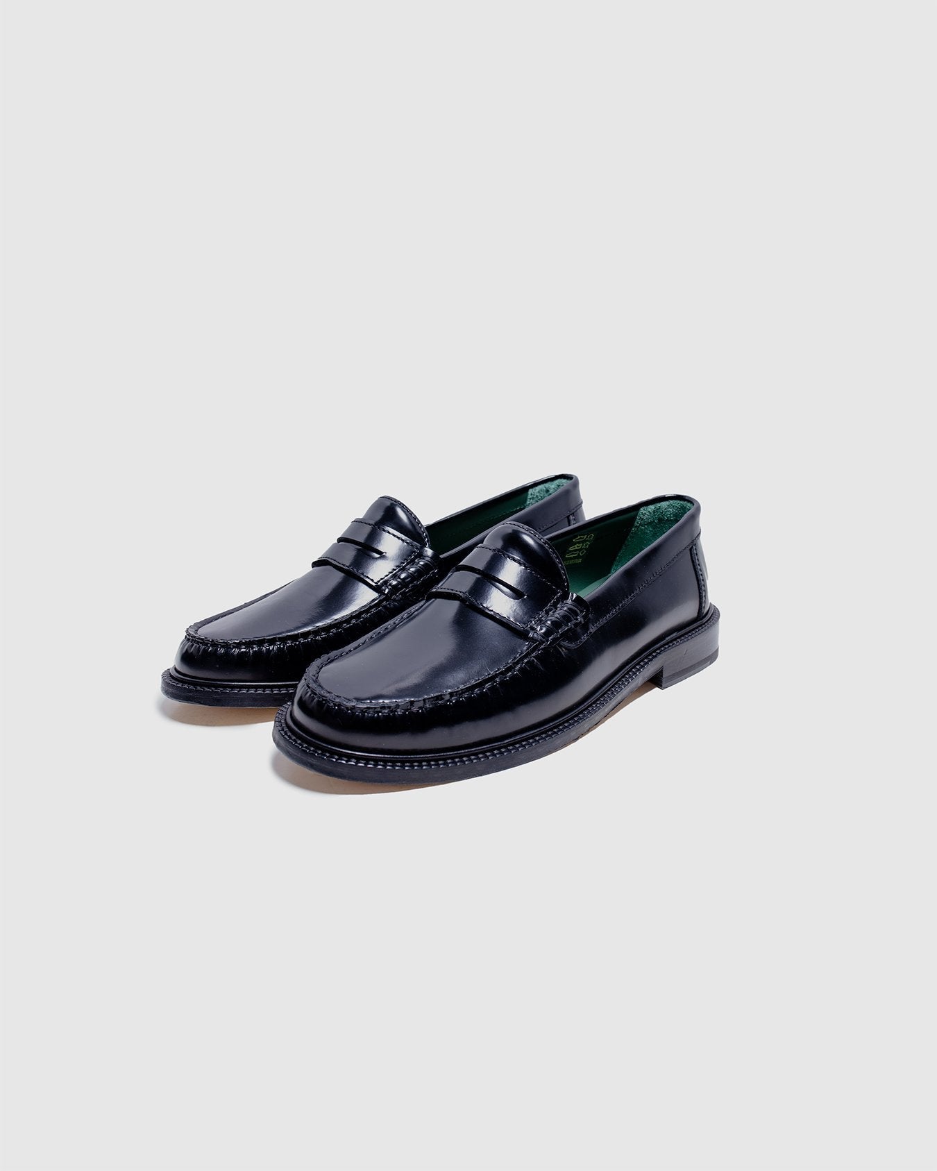Yardee Mocassin Loafer Black Polido Leather - VINNY'S