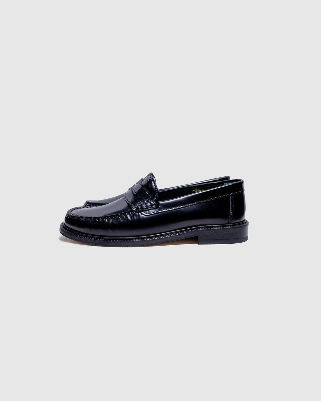 Yardee Mocassin Loafer Black Polido Leather - VINNY'S