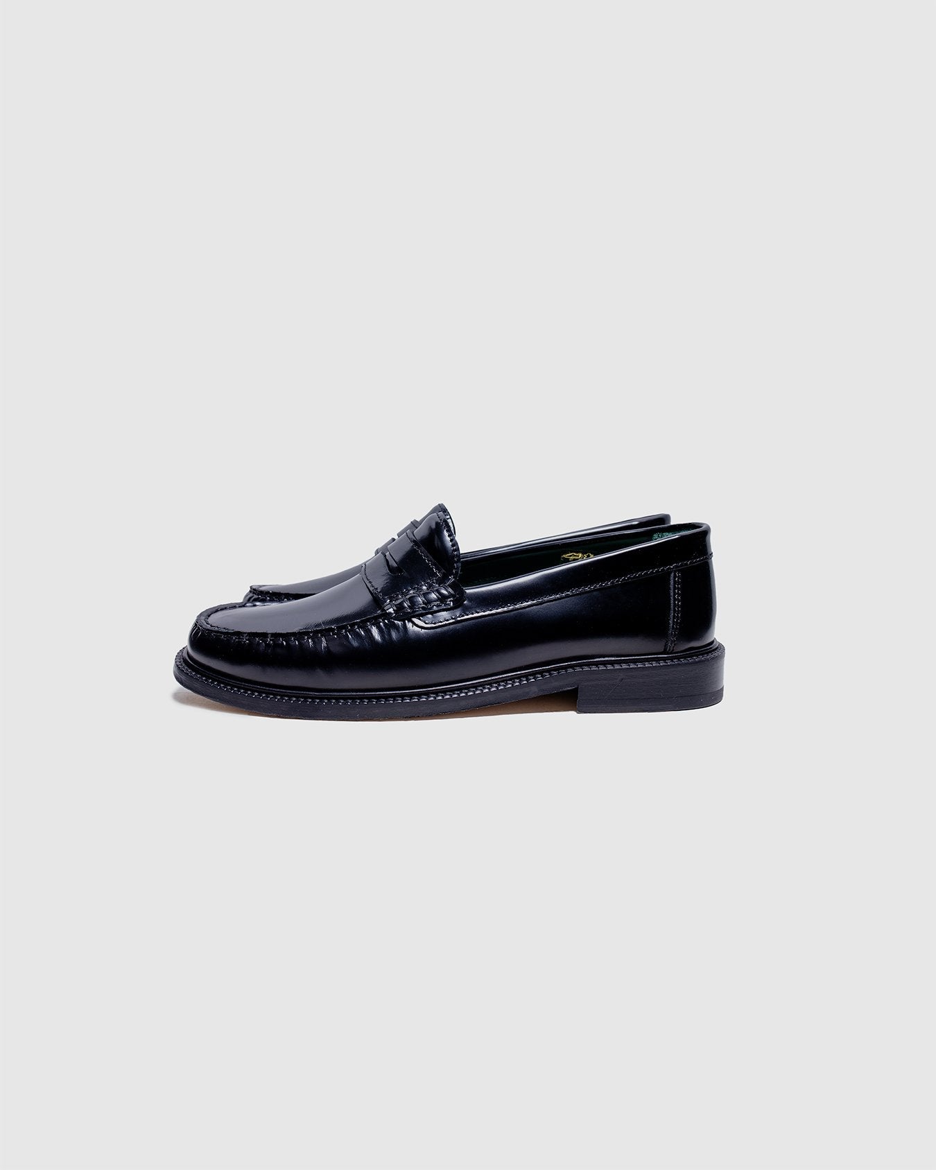 Yardee Mocassin Loafer Black Polido Leather - VINNY'S