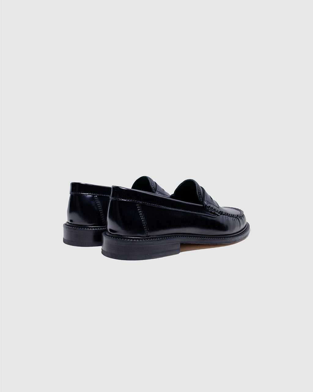 Yardee Mocassin Loafer Black Polido Leather - VINNY'S