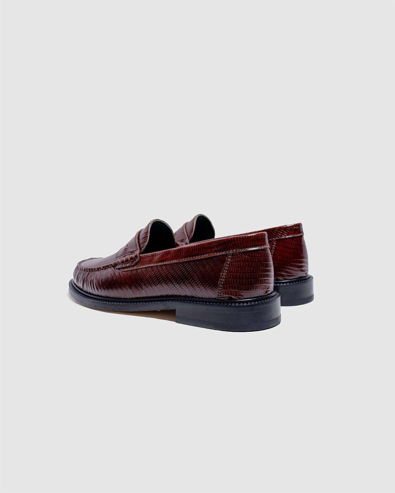 Yardee Mocassin Loafer Brown Lizard Pattern - VINNY'S